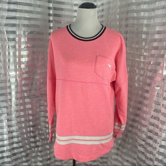Pink Victoria Secret Pullover Crew Sweatshirt - Picture 1 of 8